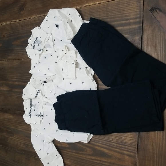 Carter's Sailboat Matching Twin Outfits 12 Months - Picture 1 of 5